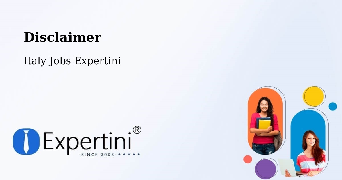 Disclaimer – Saluzzo - Italy Jobs Expertini