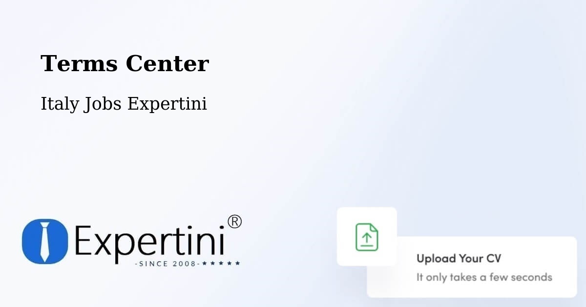 Terms of Service – Saluzzo - Italy Jobs Expertini